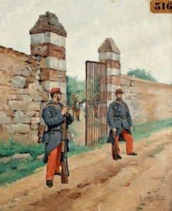 PETIT GERARD Pierre,« Garde de l'enclos des cuirassiers », IIIeRépubli,1893,Ader 2010-11-25
