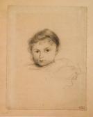 PETIT JEAN Hippolyte 1854-1929,Portrait d\’enfant,Osenat FR 2020-11-24