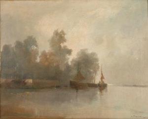 PETIT L 1800-1900,Early morning in Lombardy,1900,Morphets GB 2009-06-04