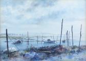 PETIT Paul 1885-1960,Boats in Archachon Bay, France,1968,Ewbank Auctions GB 2021-03-25