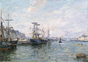 PETITJEAN Edmond Marie 1844-1925,Ships in a Port,Christie's GB 2000-05-01