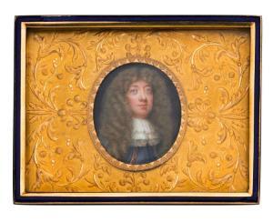 PETITOT Jean II 1653-1699,Portrait miniature of a man,1690,Galerie Koller CH 2018-03-22