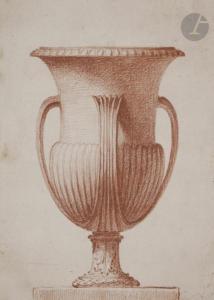 PETITOT Pierre 1760-1840,Projet de vase aux cygnes,Ader FR 2020-05-29