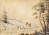 PETLEY Robert 1809-1869,‘In Canada’’’’ – sleighing on a road in winter,Christie's GB 2015-04-01