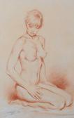 PETLEY Roy 1951,Study of a kneeling female nude,1989,Woolley & Wallis GB 2023-06-07
