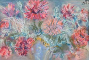 Petrascu Milita 1892-1976,Chrysanthemums,Artmark RO 2022-07-13