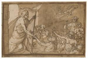 PETRAZZI Astolfo 1579-1665,La Descente du Christ aux limbes,Christie's GB 2023-03-22