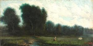 PETREQUIN DARD Gustave 1838,Paesaggio con gregge,Casa d'Aste Arcadia IT 2021-10-19