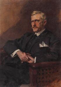 Petrescu Costin 1872-1954,Portretul inginerului Karl Reschovschi,Artmark RO 2021-12-20