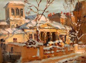 PETRESCU Costin 1872-1954,Winter in Bucharest,Artmark RO 2024-01-31
