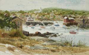 PETRIE Ferdinand RALPH 1925-2007,Harbor scene,John Moran Auctioneers US 2022-09-13