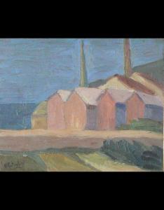PETROLINI NICOLA 1919-1971,Cabine sulla spiaggia,Wannenes Art Auctions IT 2007-12-03