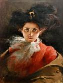 PETRONI Andrea 1863-1943,Portrait of a young lady,Fieldings Auctioneers Limited GB 2017-05-20