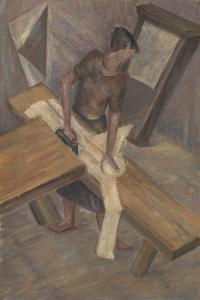 PETROVA TROTSKAYA Ekaterina 1900-1932,Woman Ironing,MacDougall's GB 2019-06-05