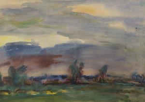 PETROVICH GLUSCHENKO NICOLAI 1902-1977,Summer Landscape,Shapiro Auctions US 2014-03-29