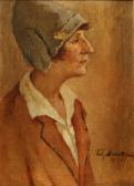 PETROVICH MAKATURIN GAVRIIL,Portrait of the Poet Anna Akhmatova,1929,Shapiro Auctions 2013-11-16