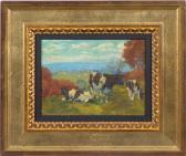 PETROVITS MILAN 1892-1944,Cattle in landscape,Dargate Auction Gallery US 2009-08-07