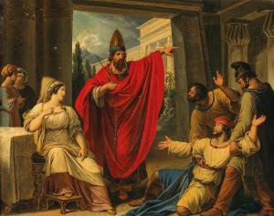 PETTER Anton,King Ahasuerus Sentencing the High Priest Haman to,Palais Dorotheum 2021-09-15