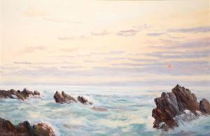 PETTIGREW Stanley 1927-2022,ROCKS AT BLACK CASTLE, WICKLOW TOWN,Whyte's IE 2023-07-10