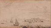 PETTIT ANDREWS JAMES,View of Yarmouth from Norton Lodge,Woolley & Wallis GB 2019-03-06