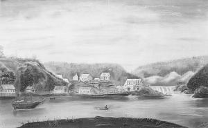 PEVERLEY Sarah,the paper mill at st. anne de portneuf, quebec, ca,1834,Sotheby's 2004-11-02