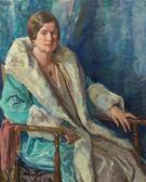 PEYRAUD Elizabeth Krysher 1900,Portrait of Bertha Alling,Hindman US 2016-09-29
