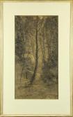 PEYRAUD Frank Charles 1858-1948,Illinois Forest Vignette,Clars Auction Gallery US 2015-05-30