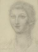PEYRET Isidore Marie 1880-1962,PORTRAIT OF WOMAN,1954,Sloans & Kenyon US 2014-07-25
