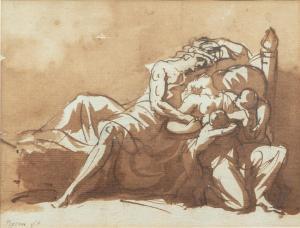 PEYRON Jean François Pierre,Paris Man lying next to a woman breastfeeding her ,Sotheby's 2023-12-19