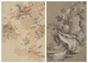 PEYROTTE Alexis 1699-1769,Rococo textile designs,Christie's GB 2019-01-31
