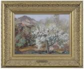 PEYTON Bertha Menzler 1871-1950,Apple Blossoms,Brunk Auctions US 2018-03-23