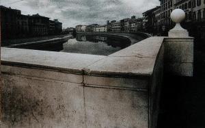PEZZANI Gianni 1951,L'Arno dal ponte di mezzo, Pisa,1981,Finarte IT 2015-11-11