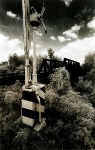 PEZZANI Gianni 1951,Ponte di Ferro sul fiume Parma. Passaggio a livell,1979,Finarte IT 2015-11-11