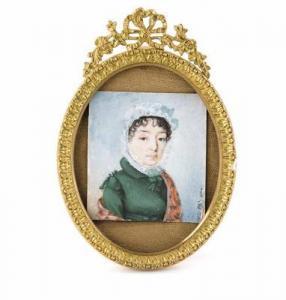 PFALZ Severin 1796,Brustbild einer Dame mit weißer Spitzenhaube,Palais Dorotheum AT 2015-11-17
