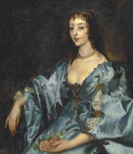 pfeifer Margarete,Portrait of Queen Henrietta Maria , half-length, i,1883,Christie's GB 2013-10-01