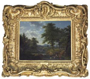PFEIFFER François Joseph II 1778-1835,An extensive river landscape with shepherdess,1801,Christie's 2009-04-24
