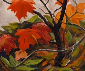 PFEIFFER Gordon Edward 1899-1983,Maple Leaves,1941,Heffel CA 2023-08-31