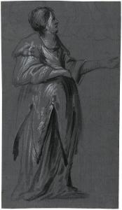 PFEIFFER Johann Joachim I 1662-1701,Marketenderin im geschweiften Gewand,Galerie Bassenge 2009-11-26