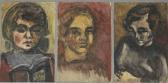 PFLUG Mathais,Three Portraits of Women,1953,Stair Galleries US 2009-06-05