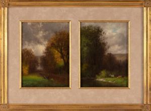 PHELAN Charles T. 1840-1917,Landscape studies (2 works),Eldred's US 2022-09-09