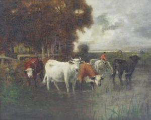 PHELAN Charles T. 1840-1917,pastoral scene with cows,Winter Associates US 2021-08-02