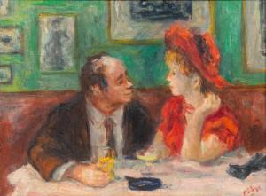 PHILIPP Robert 1895-1981,Couple in a Cafe,2020,Shapiro Auctions US 2024-01-27