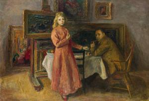 PHILIPP Robert 1895-1981,My Wife and I,1957,Swann Galleries US 2023-09-21