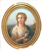 philippe jules 1800-1800,Portrait of a lady,19th century,Dreweatt-Neate GB 2009-11-05