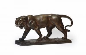PHILIPPE Paul 1870-1930,Prowling lion,John Moran Auctioneers US 2018-07-17