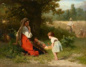 PHILIPPEAU Karel Frans 1825-1897,Flowers for the baby,Bonhams GB 2018-05-02