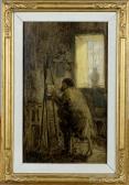 PHILIPPET Leon 1843-1906,Le Peintre au Chevalet,Galerie Moderne BE 2020-02-17