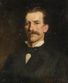 PHILIPPET Leon 1843-1906,Portret van een heer,1879,Bernaerts BE 2010-09-13