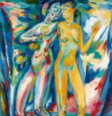 PHILIPPI Robert 1877-1959,Two Female Nudes,Van Ham DE 2015-11-26