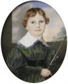 PHILIPPOT Carl Ludwig 1801-1859,A boy, head and shoulders,1838,Woolley & Wallis GB 2013-09-11